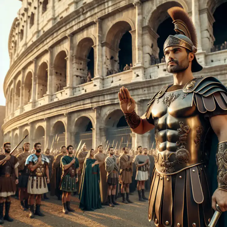 Visual representation of "dux" - A leader or commander in ancient Rome.