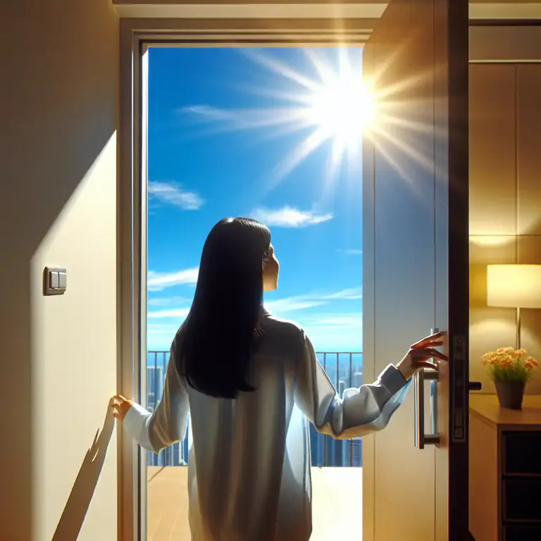 Visual representation of "get out" - To escape or free oneself from custody or confinement