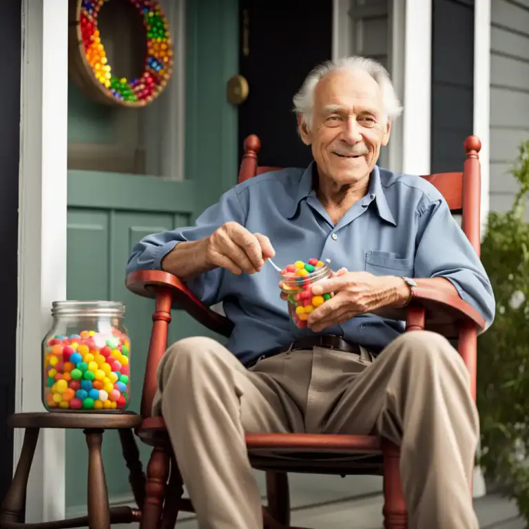 Visual representation of "grandfather" - An old man