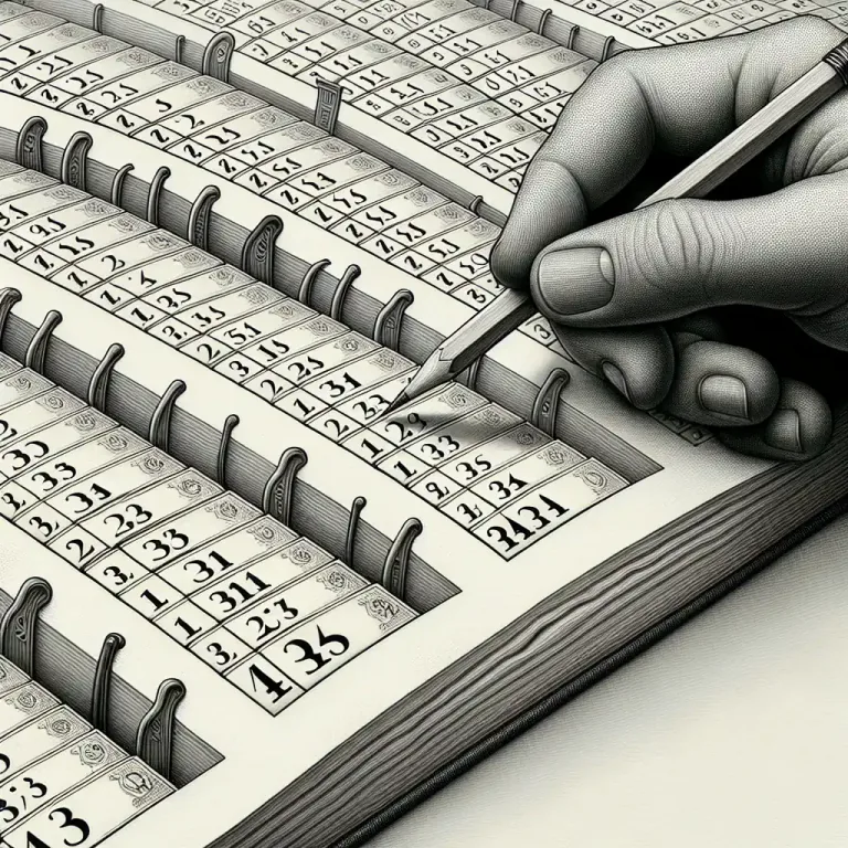 Visual representation of "number" - To give a number to someone or something in a series.