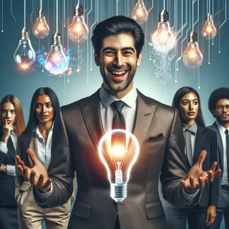 Visual representation of "salesman" - A person who promotes or advocates something