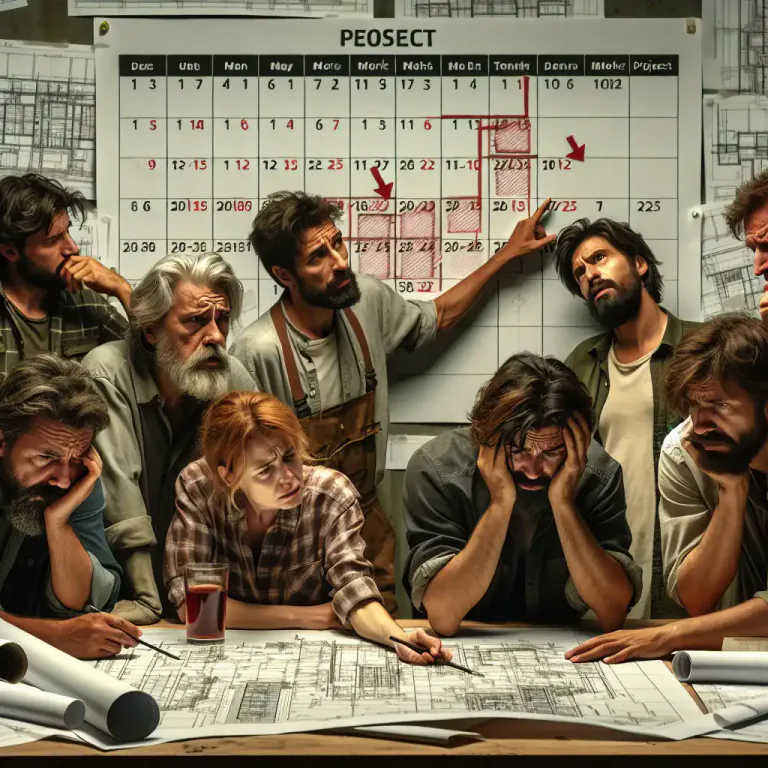 Visual representation of "pushback" - Delay in progress or schedule