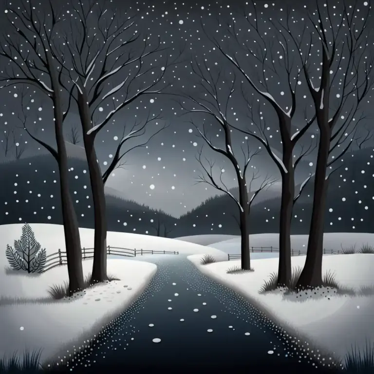 Visual representation of "flurry" - A brief period of snowfall
