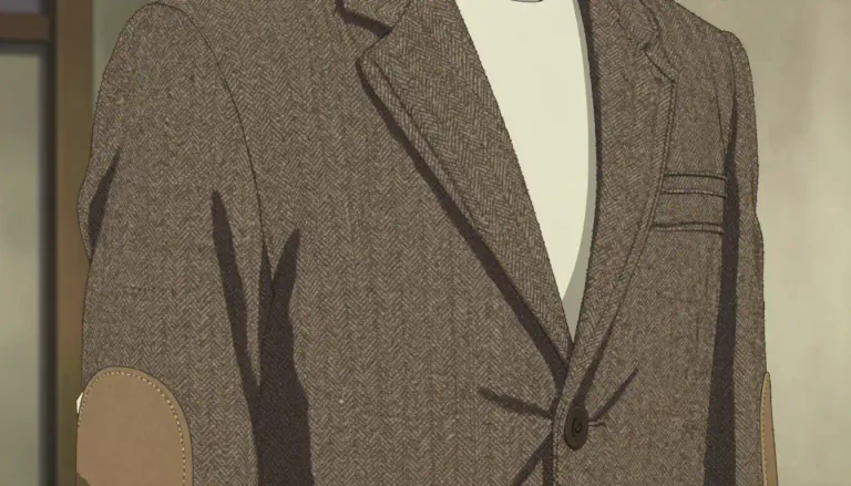 Visual representation of "tweedy" - Made of or resembling tweed, a kind of thick woolen cloth