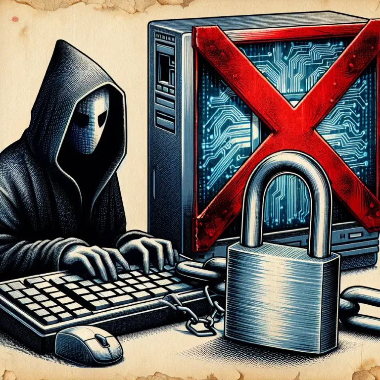 Visual representation of "illegal" - Not permitted by regulations in the computing world