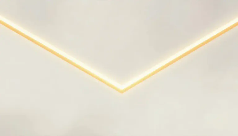 Visual representation of "angle" - The space or difference between two lines or paths that meet at a point.