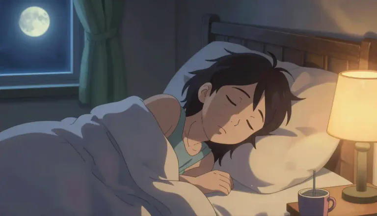 Visual representation of "asleep" - not awake and involved in a state of sleep