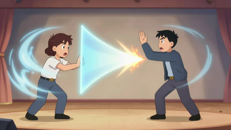 Visual representation of "rebuttal" - A statement or action that opposes or disagrees with another one