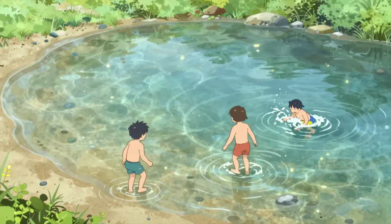 Visual representation of "shallowness" - The quality or state of being shallow, not deep.