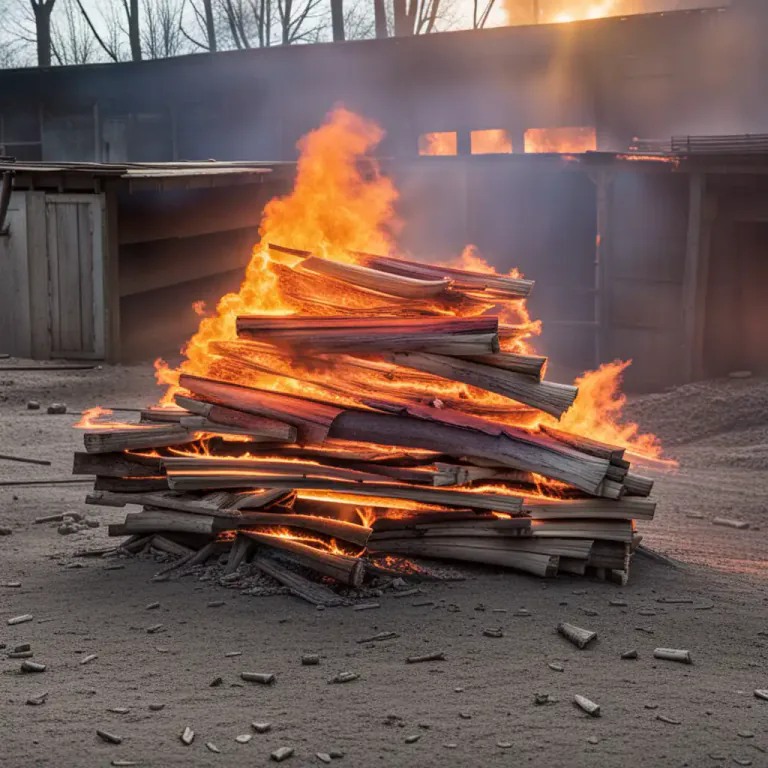 Visual representation of "catch" - To start burning