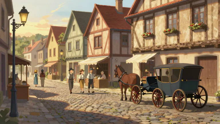 Visual representation of "old-world" - Relating to earlier times or old-fashioned things or ideas