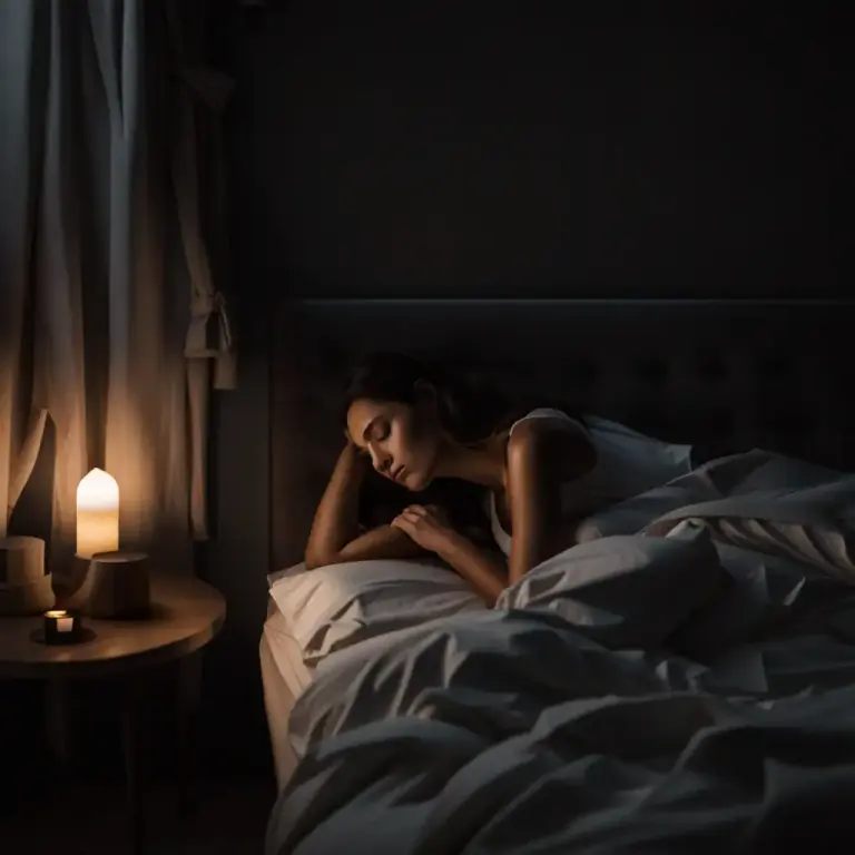 Visual representation of "night" - The period of rest that people usually take at night