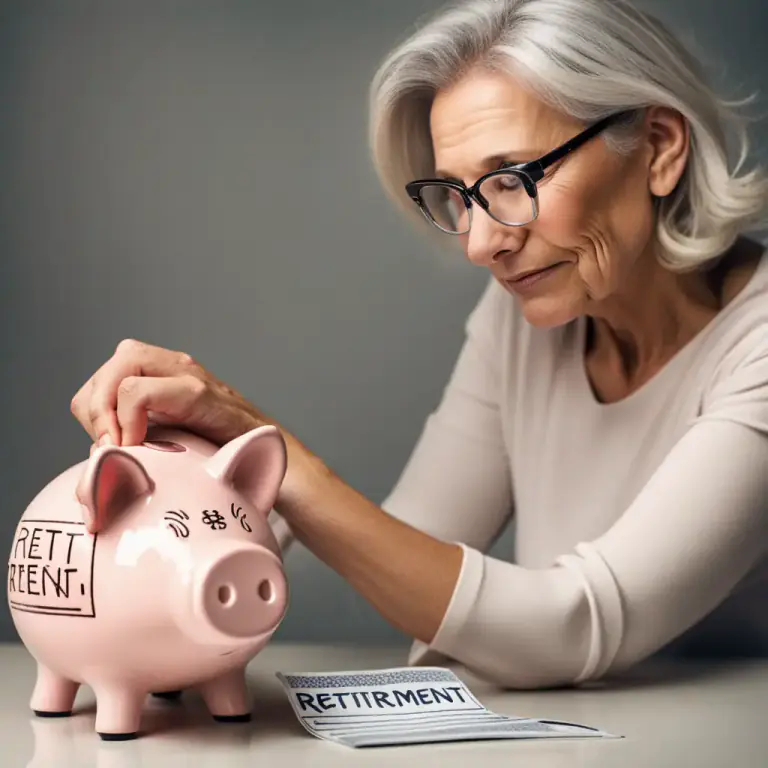 Visual representation of "put by" - To save something, especially money, for use in the future.