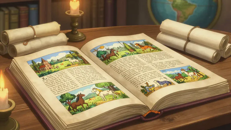 Visual representation of "annal" - A record of events year by year; a historical account.