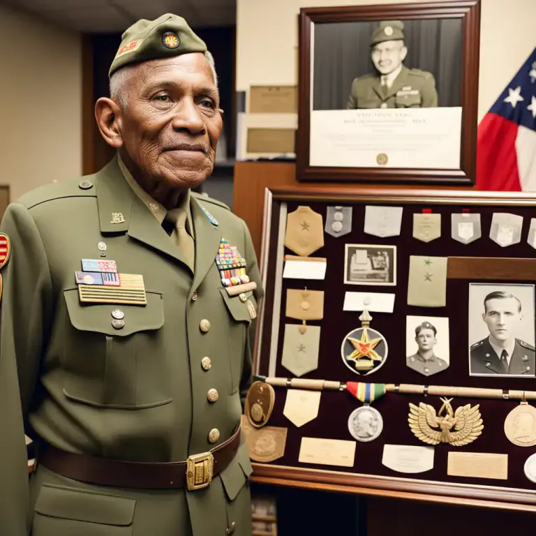 Visual representation of "veteran" - A person who has been in the military service