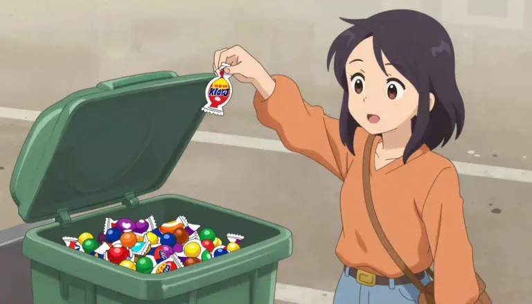 Visual representation of "discard" - to throw away or get rid of something because you do not want or need it anymore