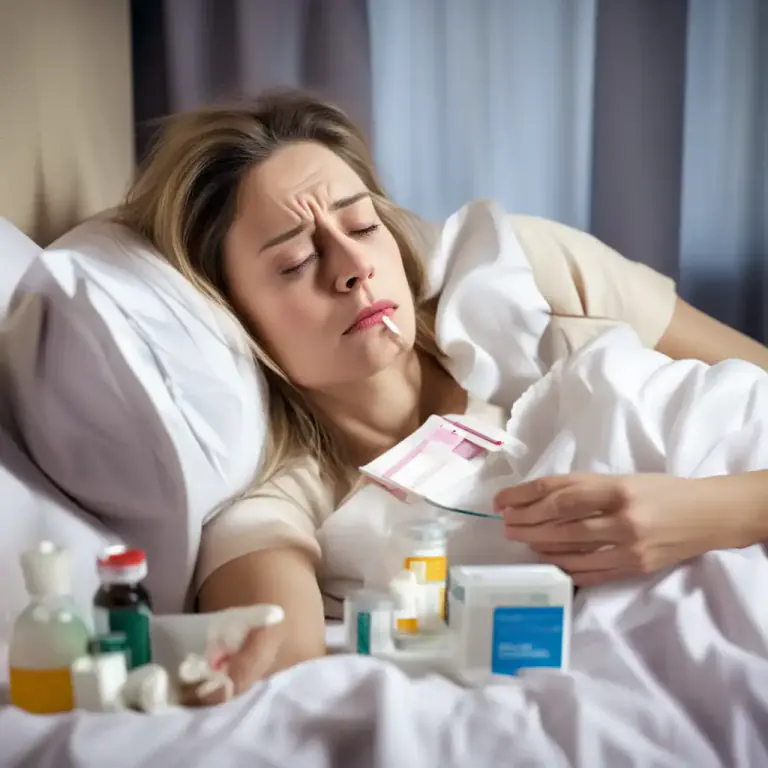 Visual representation of "can’t get over something" - To recover from an illness or shock