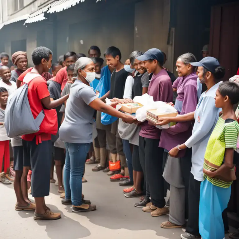 Visual representation of "underprivileged" - People who do not have the same advantages as others because they are poor
