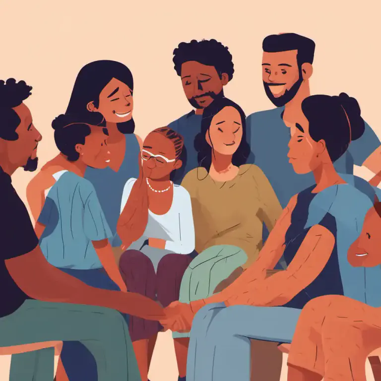 Visual representation of "your nearest and dearest" - The people who are very important to you and who you are very closely connected to