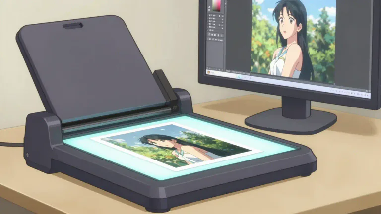 Visual representation of "scanner" - A tool used to make a digital copy of images or documents