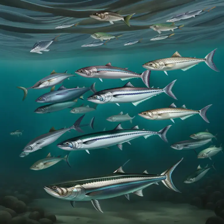 Visual representation of "mackerel" - A term used to refer to any of a number of species of pelagic fish, mostly, but not exclusively, from the family Scombridae.
