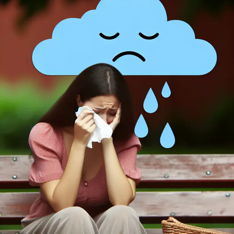 Visual representation of "snivelling" - To cry or complain in a weak or exaggerated way