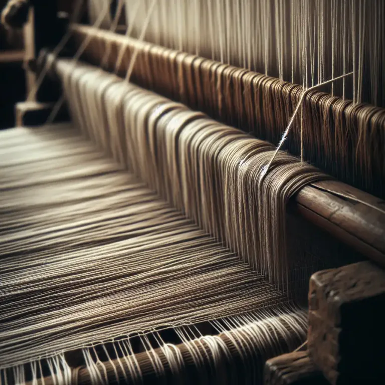 Visual representation of "sett" - In weaving, it refers to the number of warp threads per inch