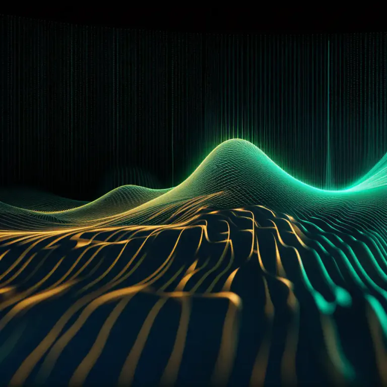 Visual representation of "echo" - A signal or data which is received back from a transmitter as a copy