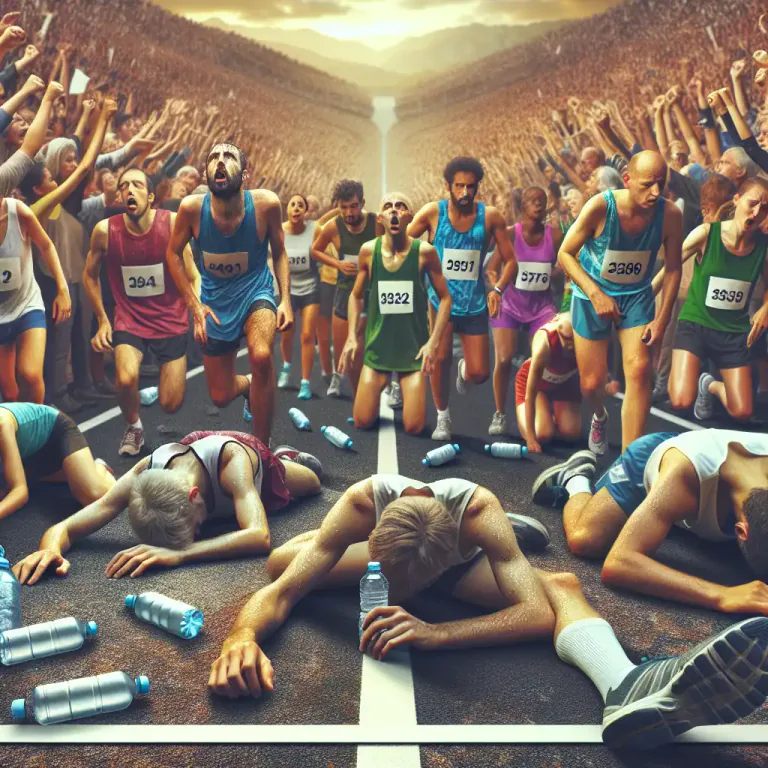 Visual representation of "prostration" - Extreme weakness or exhaustion