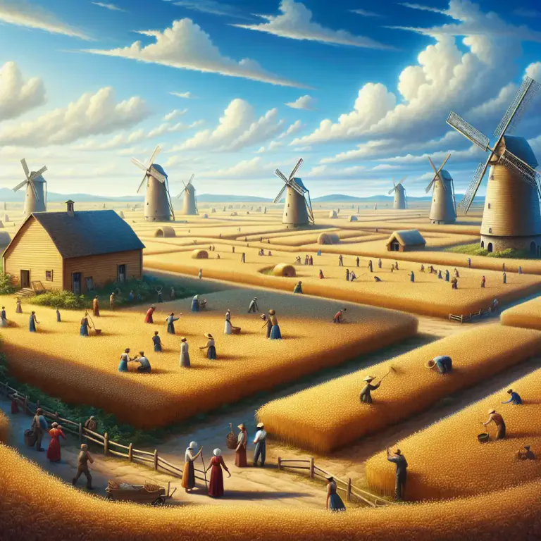 Visual representation of "granary" - An area producing much grain