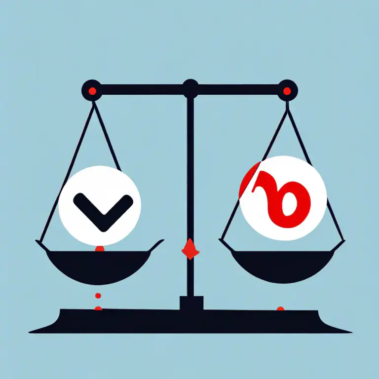 Visual representation of "nay" - A negative value or vote