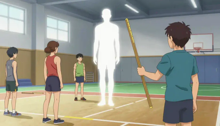 Visual representation of "yardstick" - A measure or standard used for comparison.