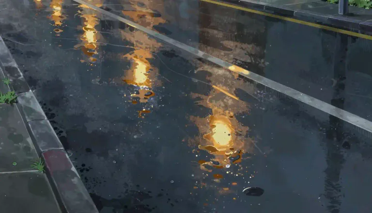 Visual representation of "slick" - Smooth, slippery surface