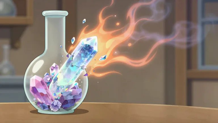 Visual representation of "labile" - Describing a chemical compound that is unstable and tends to decompose or change under certain conditions.