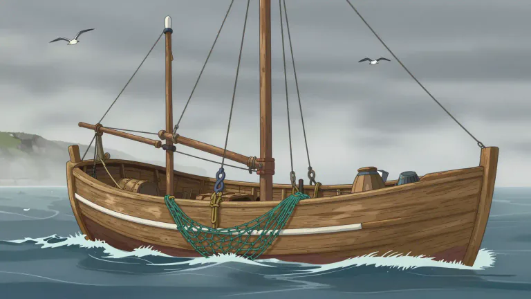 Visual representation of "dogger" - A type of fishing boat operating in the North Sea