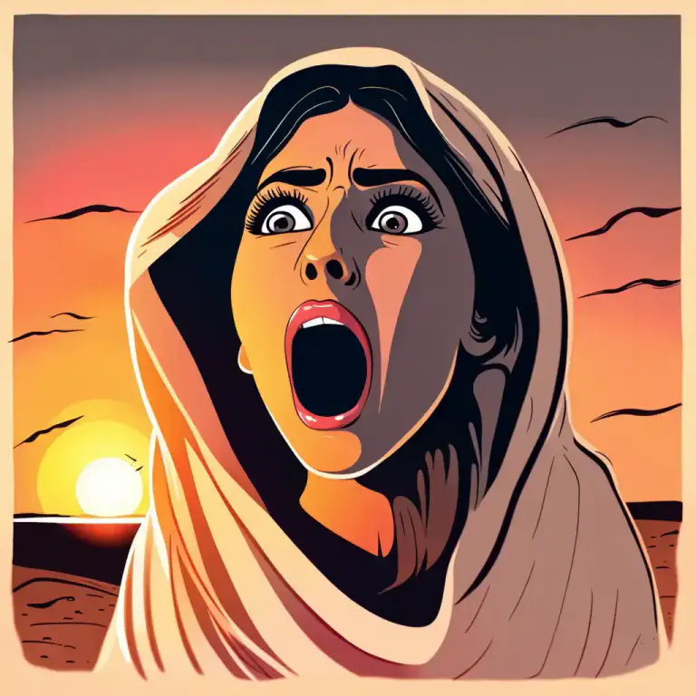 Visual representation of "allah" - A way to express surprise, exclamation or shock in Arab-speaking countries, similar to 'oh my God'.