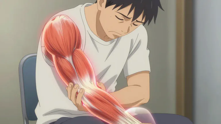 Visual representation of "myositis" - Myositis is an inflammation of the muscles that can cause weakness and pain.
