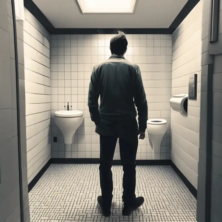 Visual representation of "number one" - slang for going to the bathroom to urinate