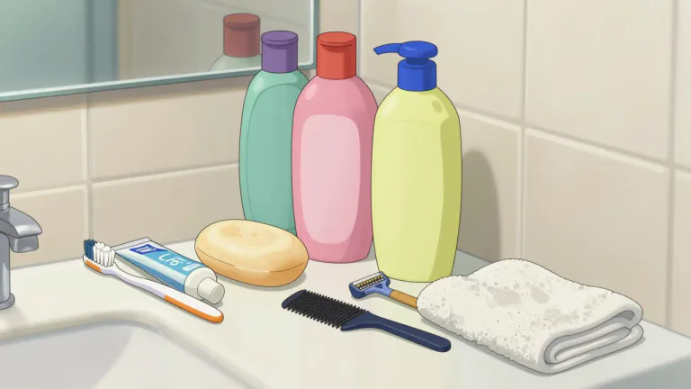 Visual representation of "toiletry" - Toiletries are items used for personal hygiene and grooming.