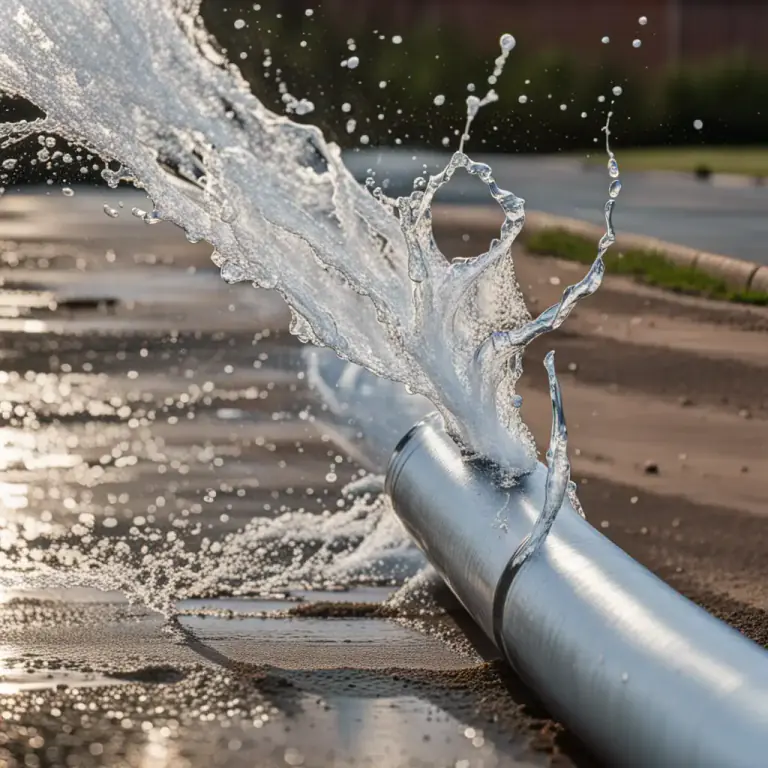 Visual representation of "leak out" - To escape or let out, usually in the context of a liquid or gas