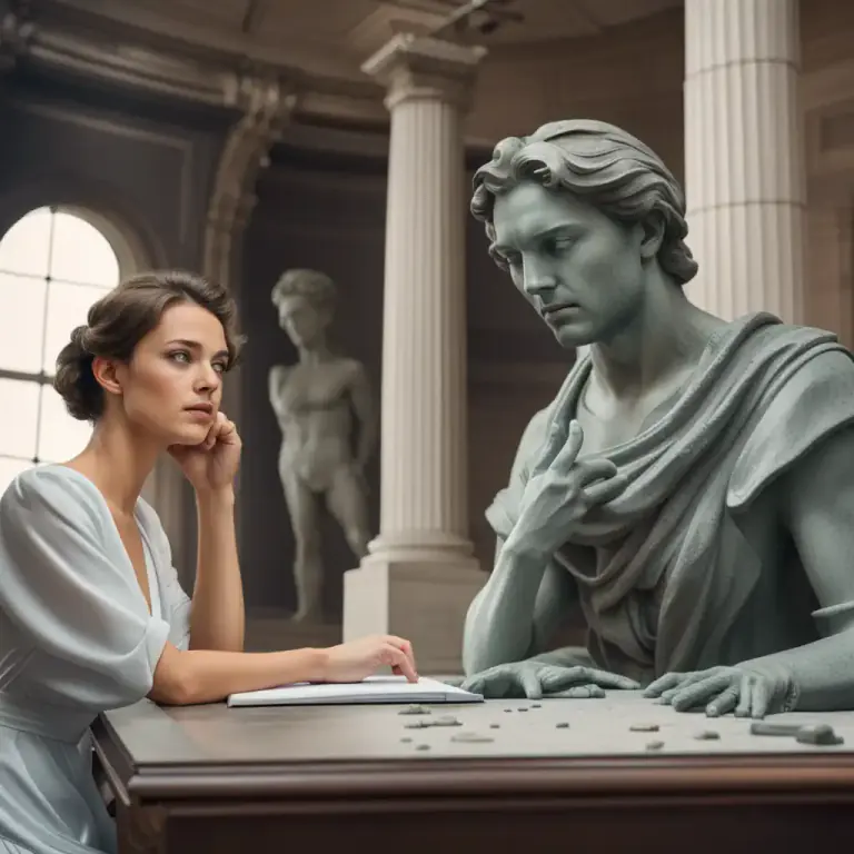 Visual representation of "knock somebody off their pedestal/perch" - The act of proving someone is not as perfect or amazing as they were thought to be.