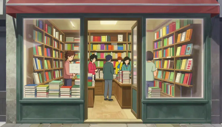 Visual representation of "bookstore" - A shop where books are sold to the public.