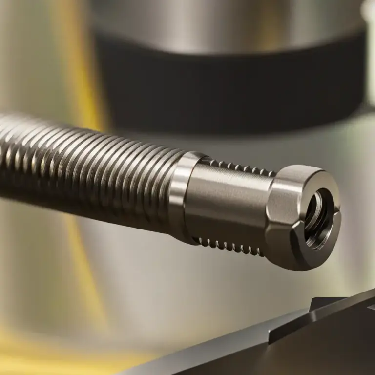 Visual representation of "chaser" - In machine cutting, a tool used to create screw threads