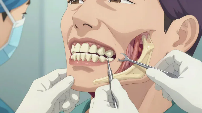 Visual representation of "maxillofacial" - Pertaining to the jaw and face, particularly in reference to surgery or conditions affecting these areas.
