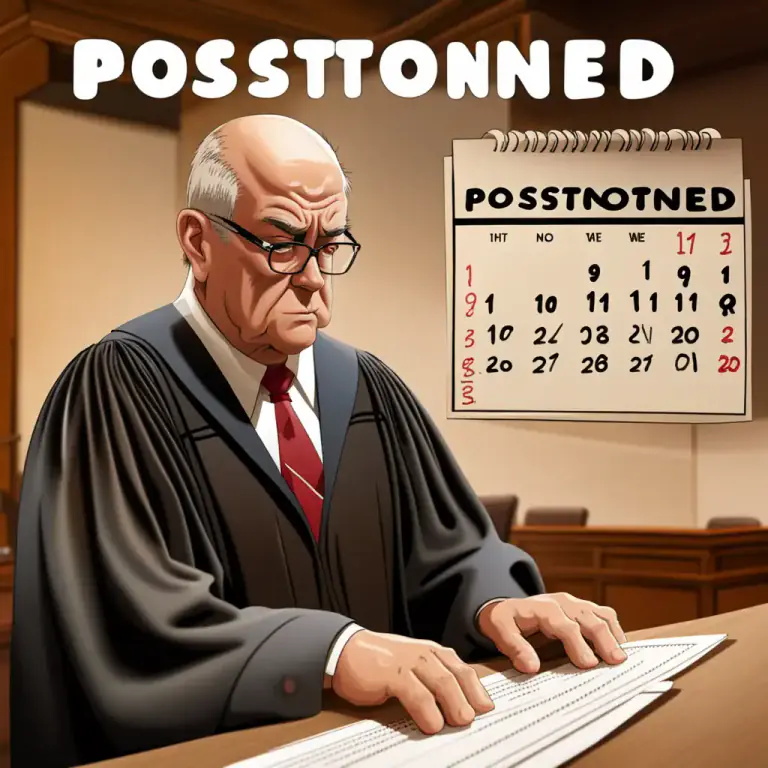 Visual representation of "hold over" - To postpone or delay something