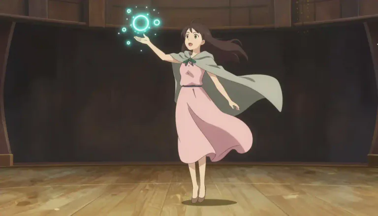 Visual representation of "levitate" - to rise or make rise in the air, especially by means of supernatural or magical power