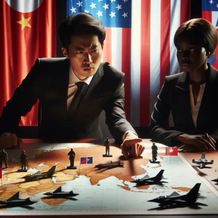 Visual representation of "reprisal" - the act of using political or military force against a country that has used force against you