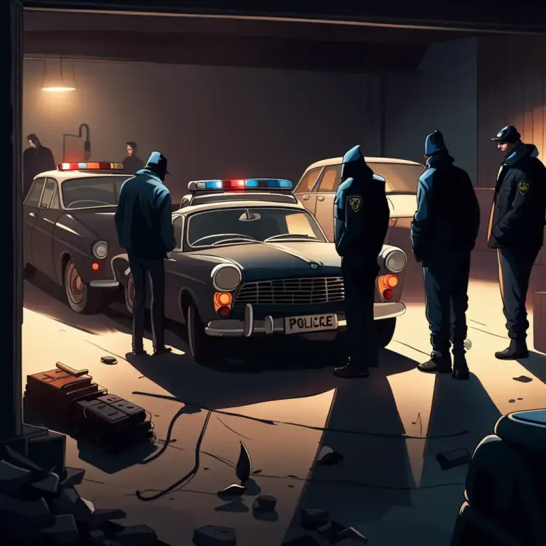 Visual representation of "ring" - A group of people involved in a particular illegal activity.