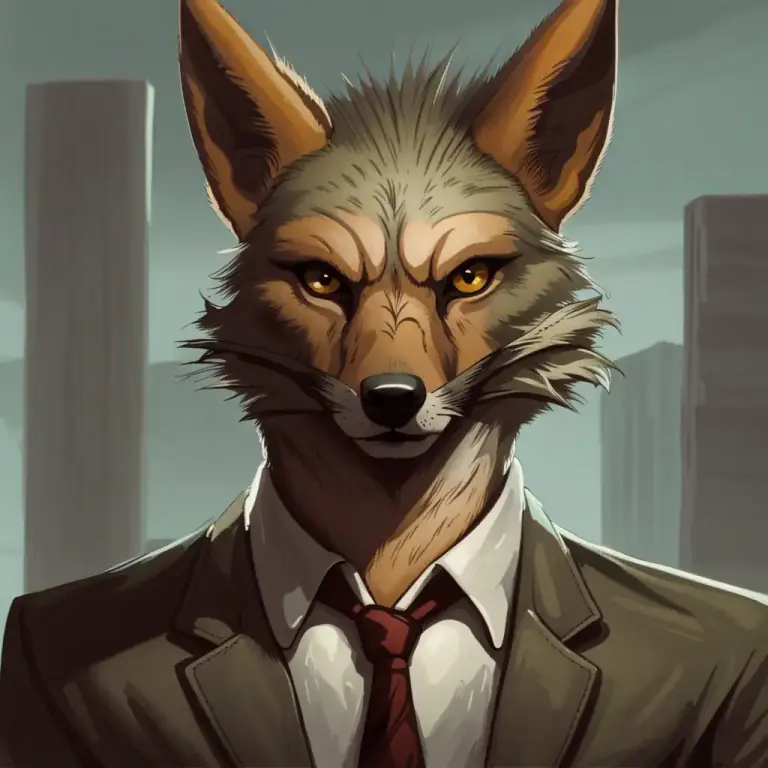 Visual representation of "jackal" - A person who helps someone with dishonest plans and gets nothing in return.