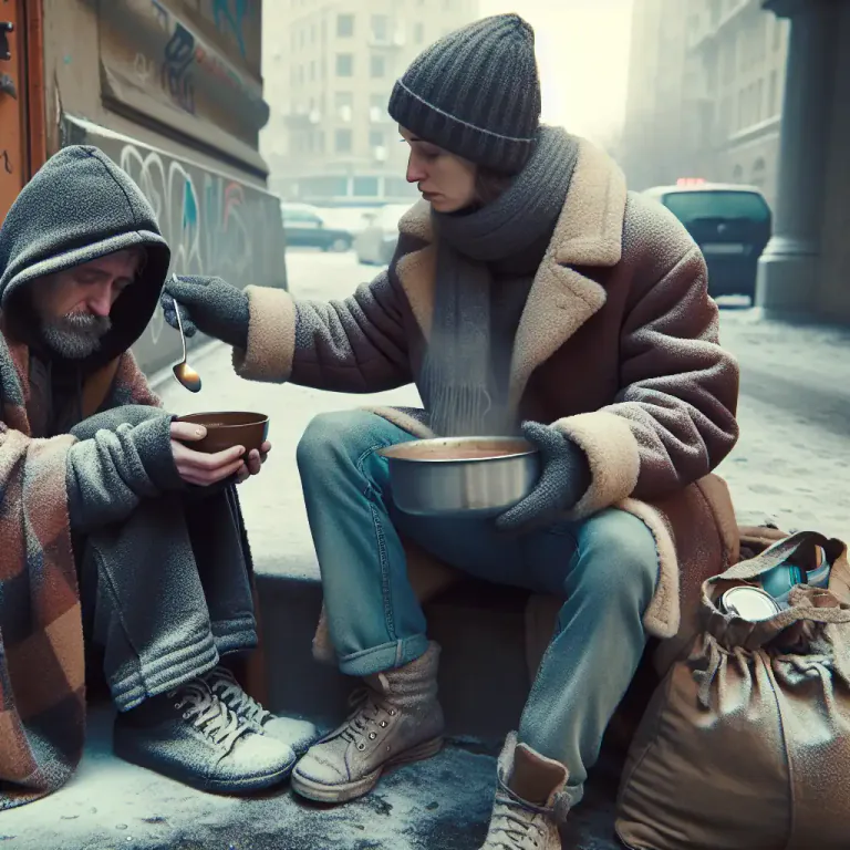 Visual representation of "indigent" - A person who is very poor and does not have money to meet basic needs